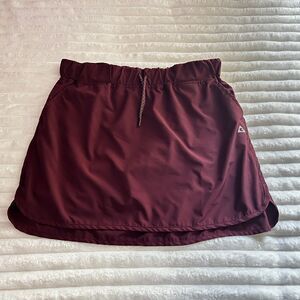 Gerry Athletic Skort Adult Women Size Large Burgundy Outdoor Skirt w/Shorts Logo